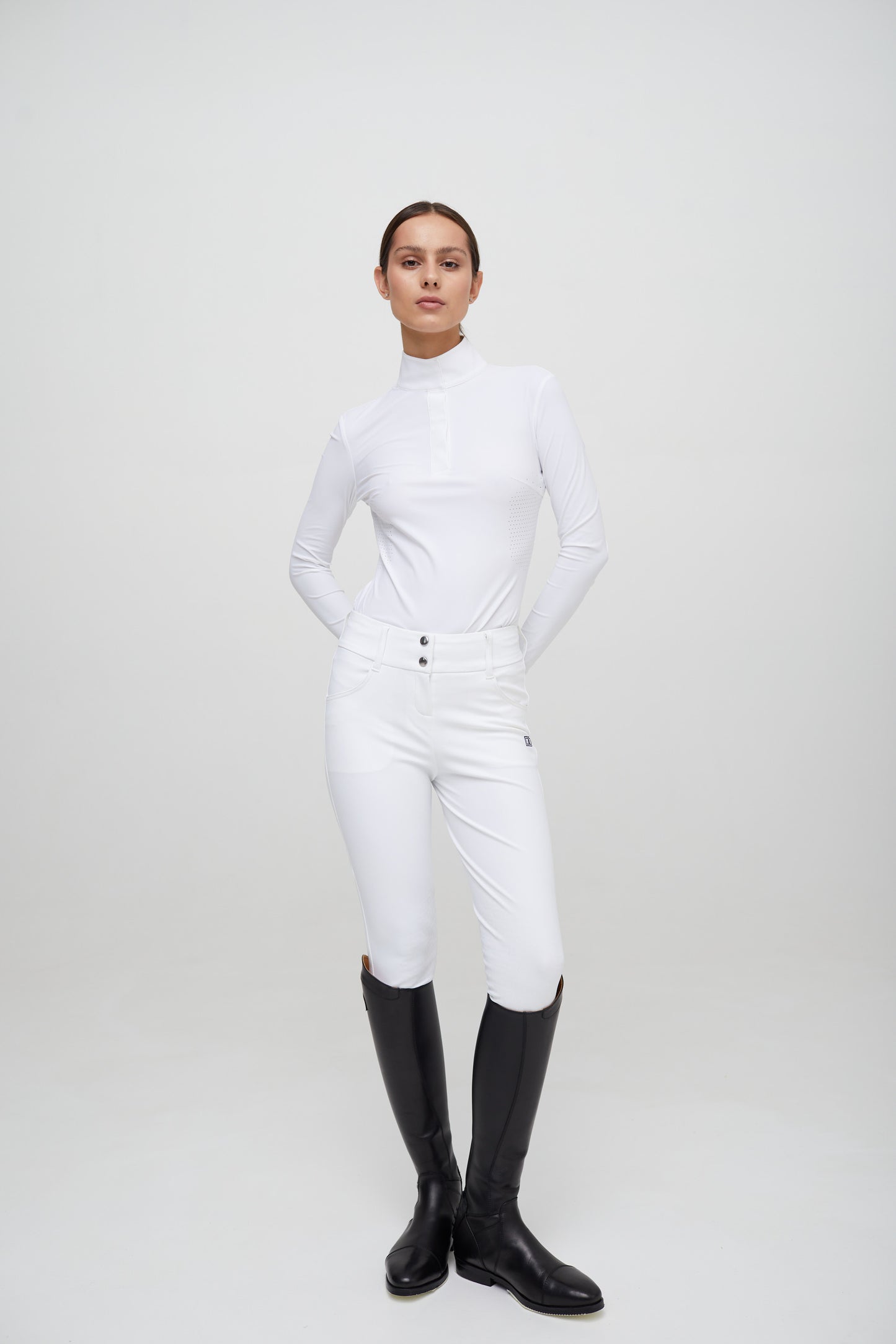 Line Long-sleeve Competition Polo - Femme