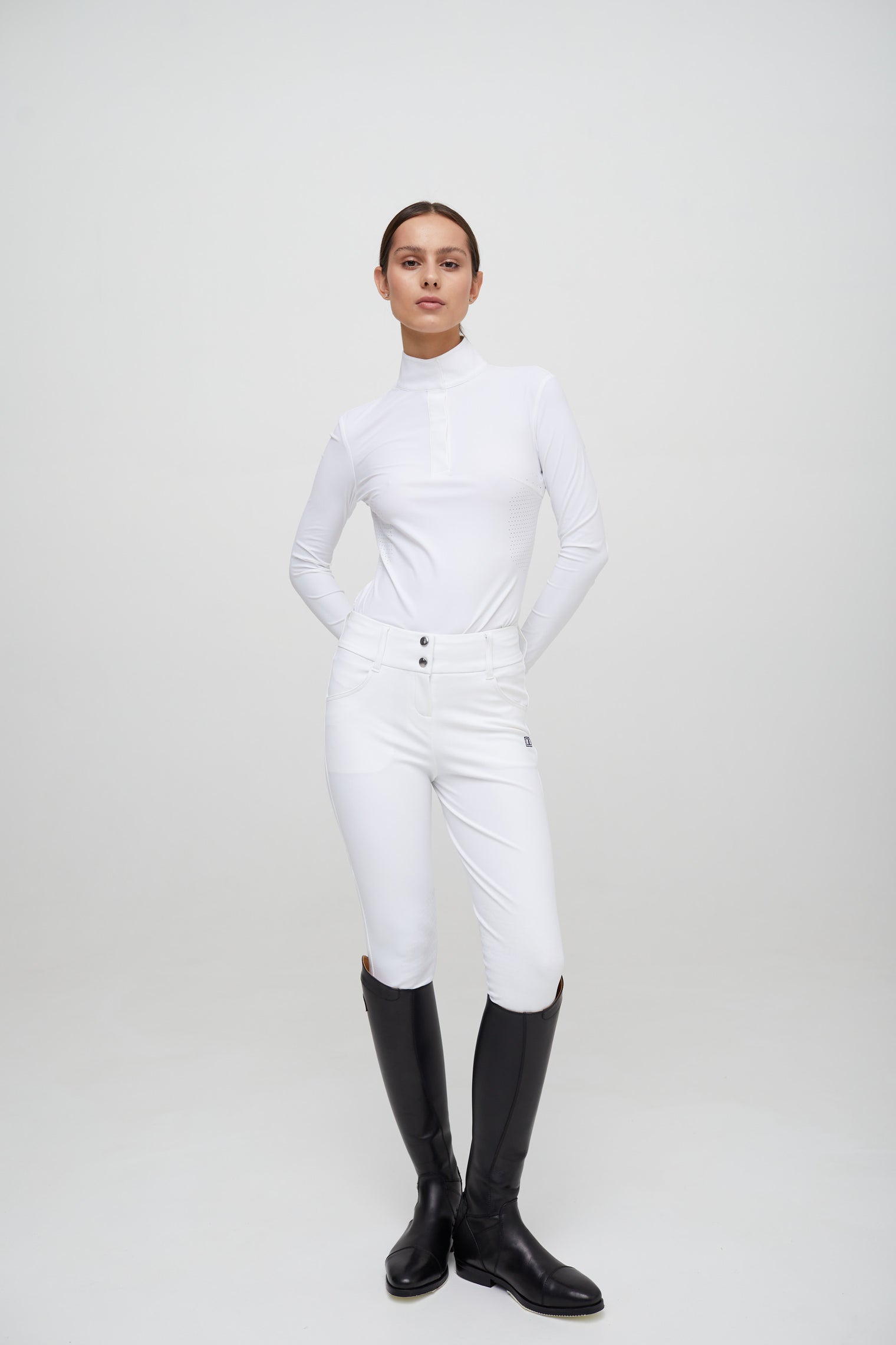 Line Long-sleeve Competition Polo - Femme