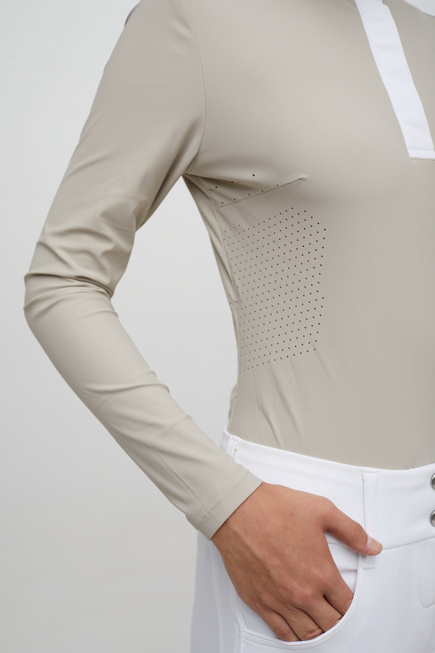Line Long-sleeve Competition Polo - Femme
