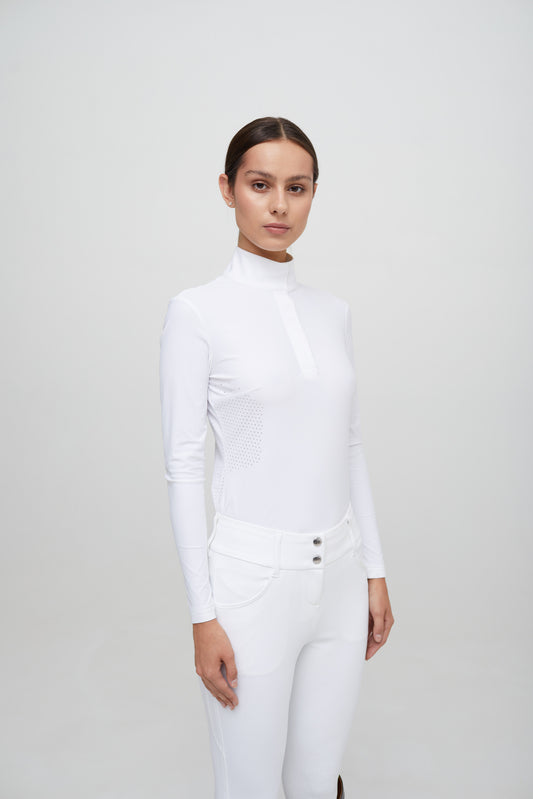Line Long-sleeve Competition Polo - Femme