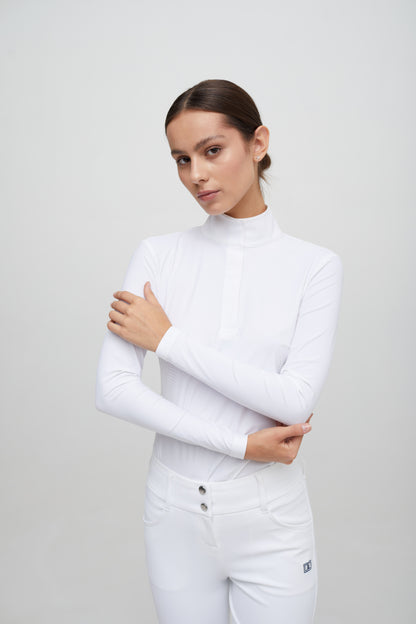 Line Long-sleeve Competition Polo - Femme