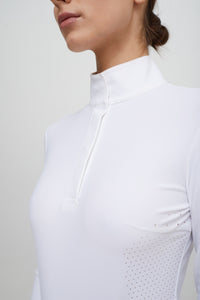 Line Long-sleeve Competition Polo - Femme