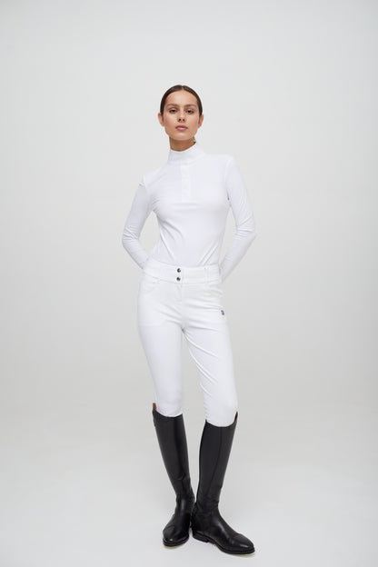 Line Long-sleeve Competition Polo - Femme