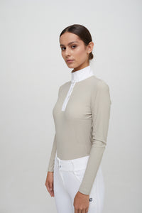 Line Long-sleeve Competition Polo - Femme