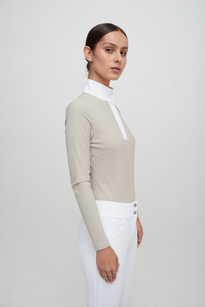 Line Long-sleeve Competition Polo - Femme