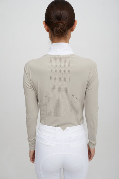 Line Long-sleeve Competition Polo - Femme