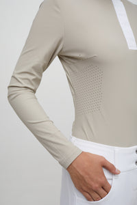 Line Long-sleeve Competition Polo - Femme